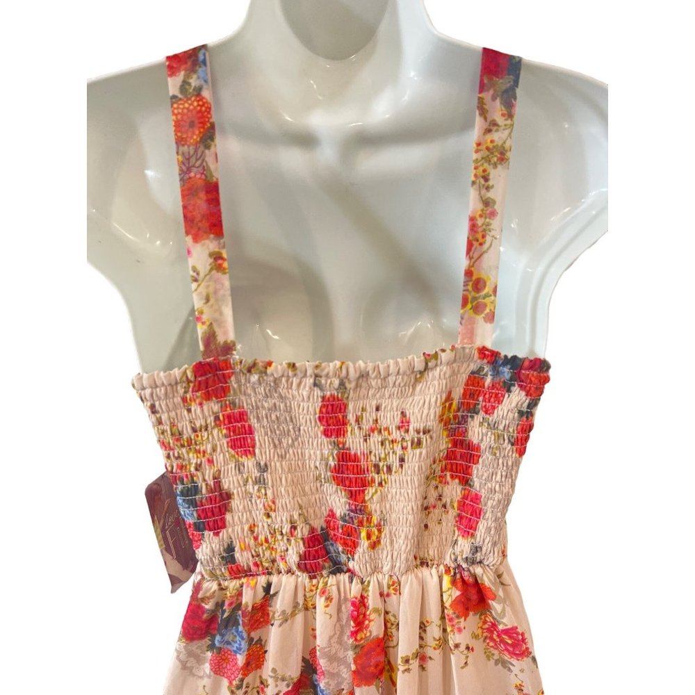 Love, Fire Floral Long Maxi X-Small Womens Summer Beach Dress - Picture 7 of 8